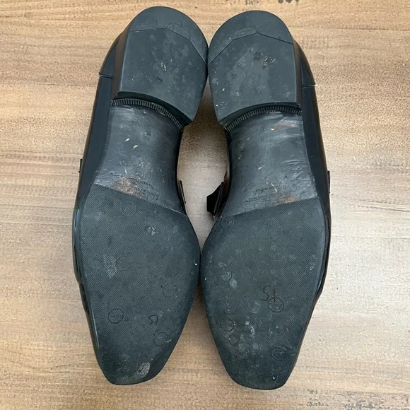 Salvatore Ferragamo Black Patent Leather Men’s Shoes 9 - Picture 2 of 12